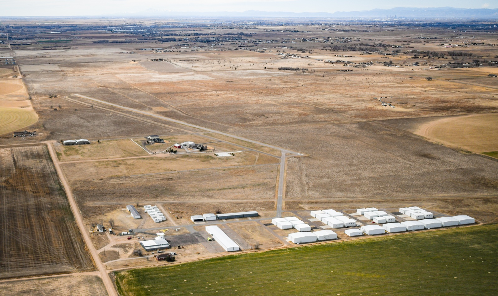 Pilots gathering at Platte Valley Airpark